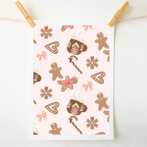 Gingerbread Cookies - A1 - A4 art print by Yaz Raja