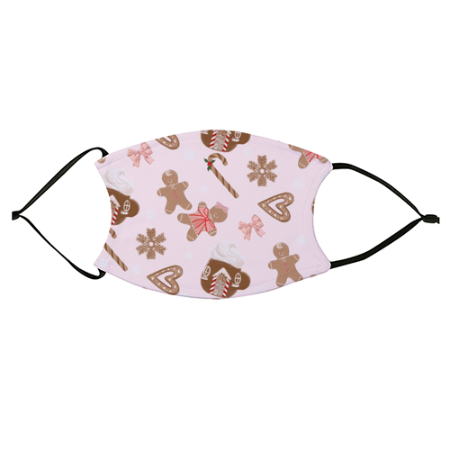 Gingerbread Cookies - face cover mask by Yaz Raja