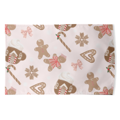 Gingerbread Cookies - funny tea towel by Yaz Raja