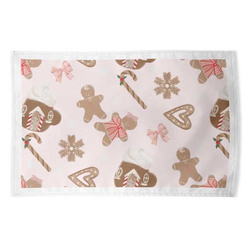 Gingerbread Cookies - funny tea towel by Yaz Raja