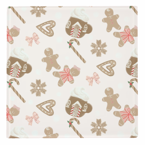 Gingerbread Cookies - personalised beer coaster by Yaz Raja