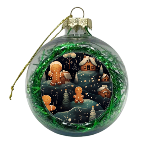 Gingerbread village - xmas bauble by haris kavalla