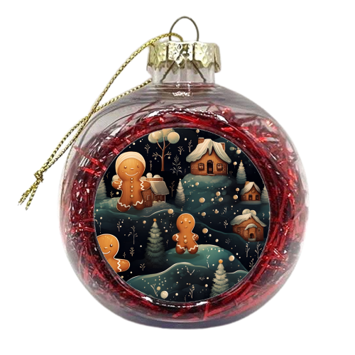 Gingerbread village - xmas bauble by haris kavalla