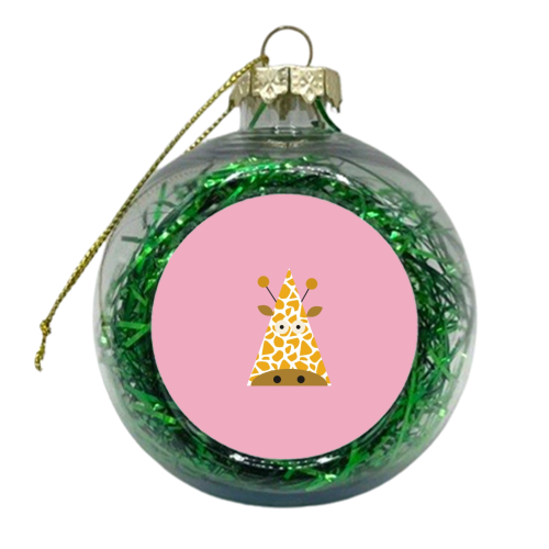 Giraffe - xmas bauble by Maria Cox