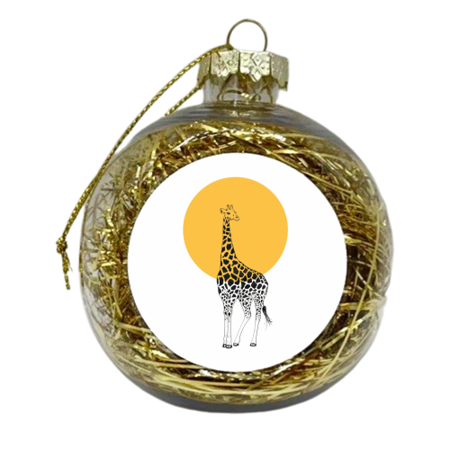 Giraffe - xmas bauble by Sarah May Strand