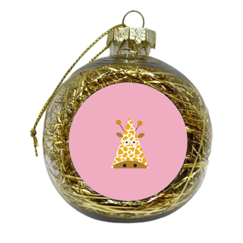 Giraffe - xmas bauble by Maria Cox