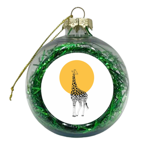 Giraffe - xmas bauble by Sarah May Strand