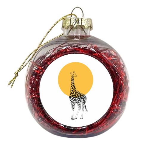 Giraffe - xmas bauble by Sarah May Strand