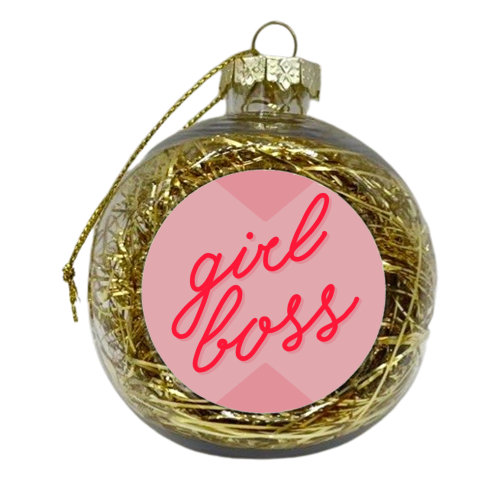 GIRL BOSS - xmas bauble by Hollie Mills