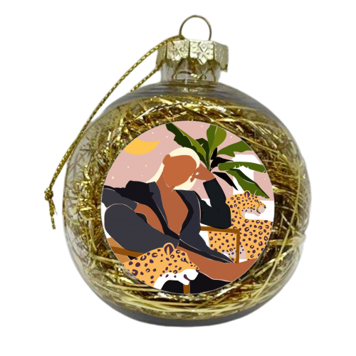 Girl Boss - xmas bauble by Uma Prabhakar Gokhale