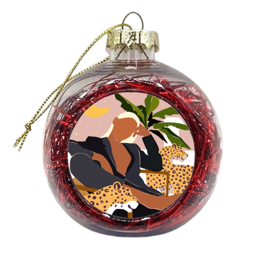 Girl Boss - xmas bauble by Uma Prabhakar Gokhale