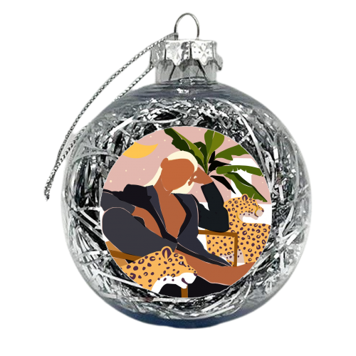 Girl Boss - xmas bauble by Uma Prabhakar Gokhale