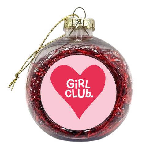 GIRL CLUB - xmas bauble by The Boy and the Bear