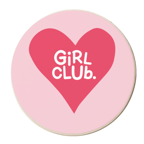 GIRL CLUB - personalised beer coaster by The Boy and the Bear