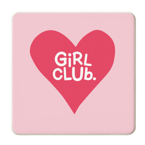 GIRL CLUB - personalised beer coaster by The Boy and the Bear