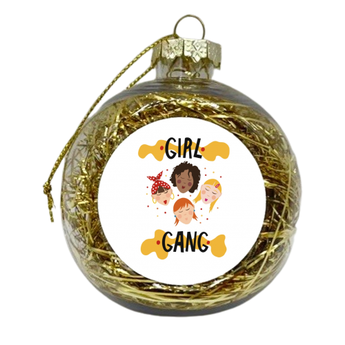 Girl gang - xmas bauble by Stonefoxes