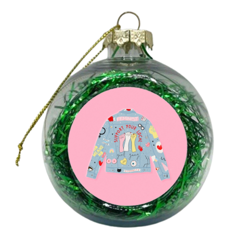 Girl Gang - xmas bauble by Alice Palazon