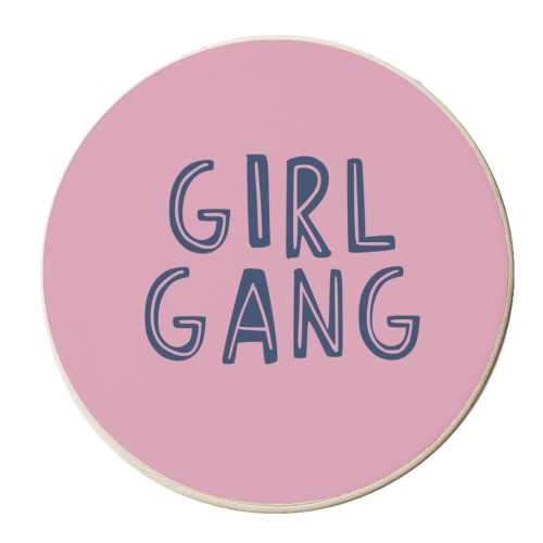 Girl Gang - personalised beer coaster by Giddy Kipper