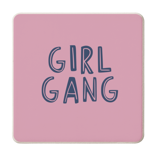 Girl Gang - personalised beer coaster by Giddy Kipper