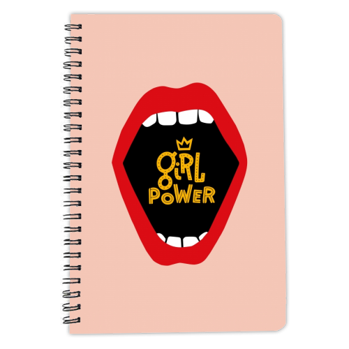 girl power - personalised A4, A5, A6 notebook by muse inquietanti