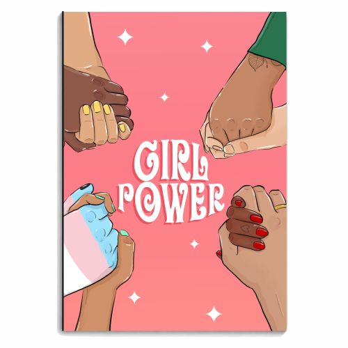 Girl Power! - personalised A4, A5, A6 notebook by The Queer Store