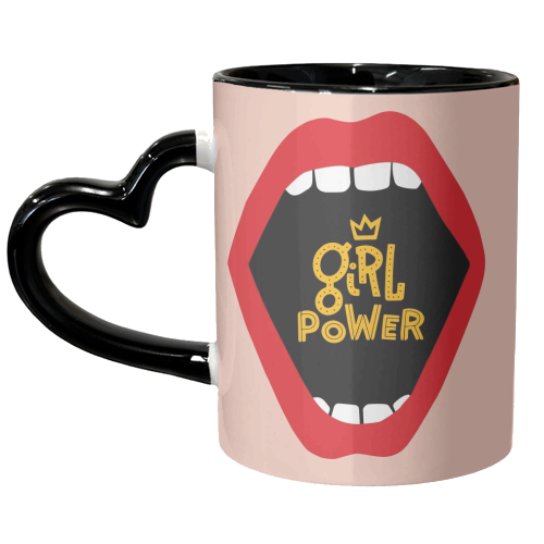 girl power - unique mug by muse inquietanti