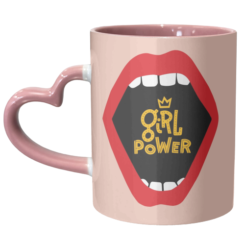 girl power - unique mug by muse inquietanti