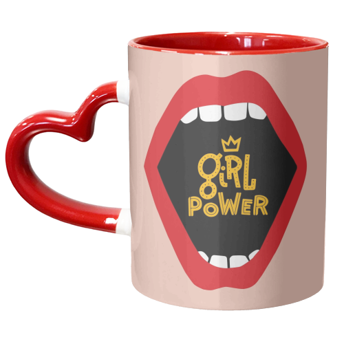 girl power - unique mug by muse inquietanti