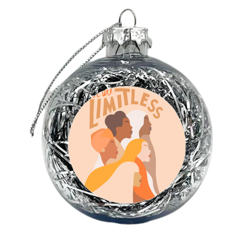 Girl Power - We are Limitless - xmas bauble by Dominique Vari