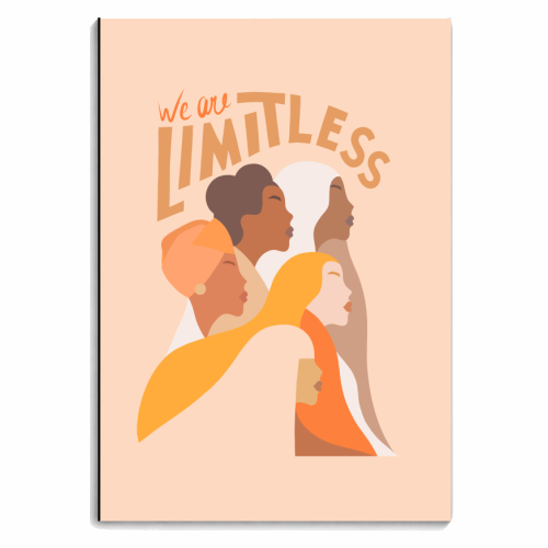 Girl Power - We are Limitless - personalised A4, A5, A6 notebook by Dominique Vari