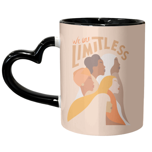 Girl Power - We are Limitless - unique mug by Dominique Vari