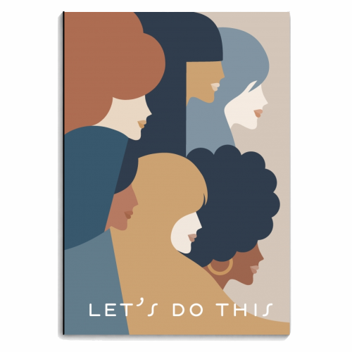 Girl Power 'We Persist' Earthy - personalised A4, A5, A6 notebook by Dominique Vari