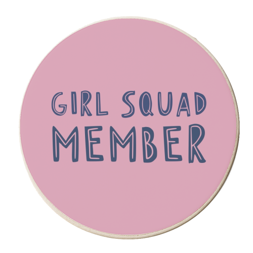 Girl Squad Member - personalised beer coaster by Giddy Kipper