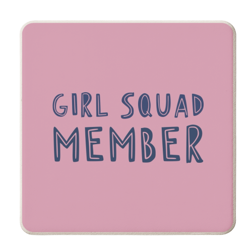 Girl Squad Member - personalised beer coaster by Giddy Kipper