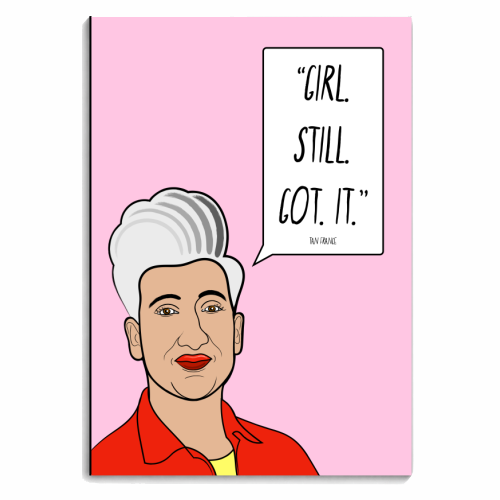 Girl Still Got It ( Tan France, Queer Eye) - personalised A4, A5, A6 notebook by Adam Regester