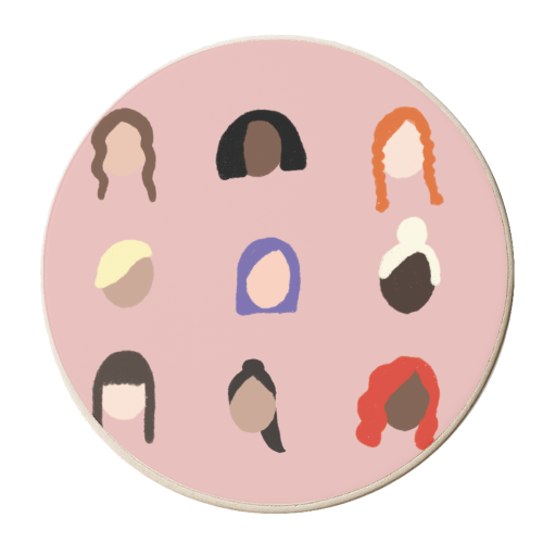 Girls - personalised beer coaster by Ella Seymour