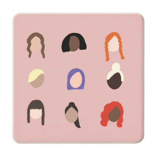 Girls - personalised beer coaster by Ella Seymour