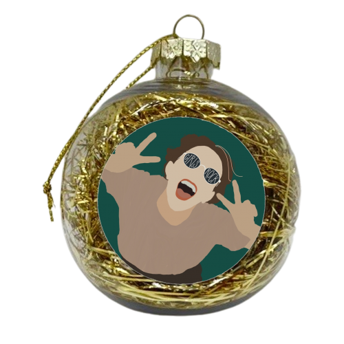 Girls Rock - xmas bauble by Giddy Kipper