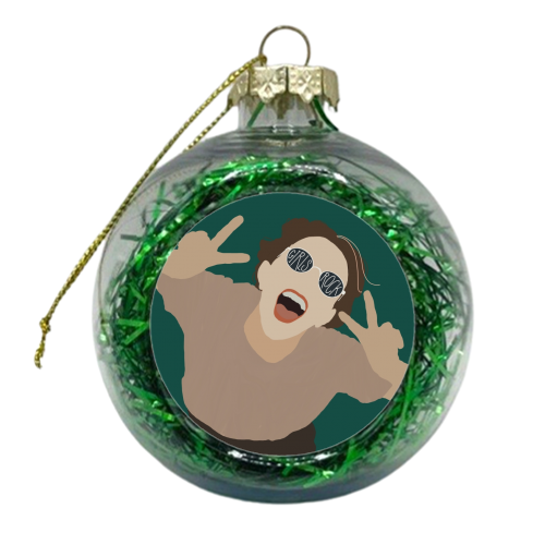 Girls Rock - xmas bauble by Giddy Kipper