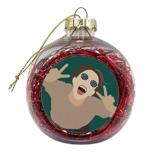Girls Rock - xmas bauble by Giddy Kipper