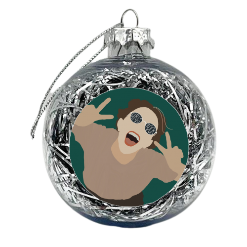 Girls Rock - xmas bauble by Giddy Kipper