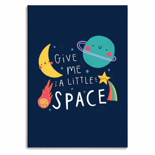 Give me a little space - personalised A4, A5, A6 notebook by Jessica Moorhouse
