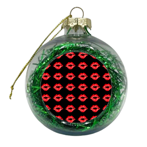 give me some kisses - xmas bauble by Anastasios Konstantinidis