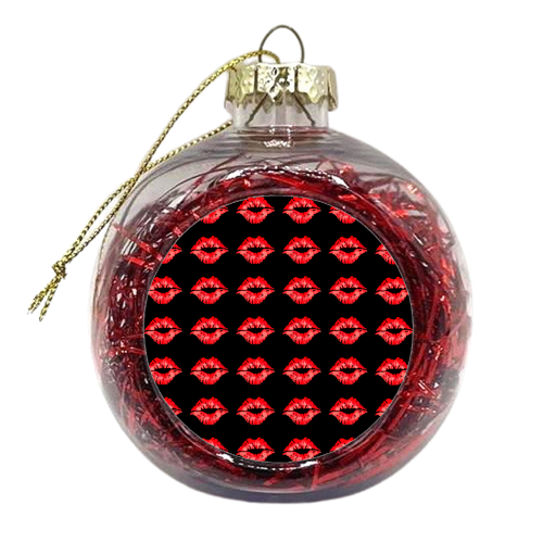 give me some kisses - xmas bauble by Anastasios Konstantinidis
