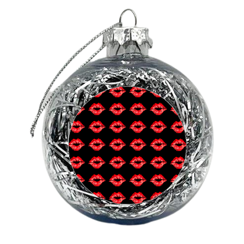 give me some kisses - xmas bauble by Anastasios Konstantinidis