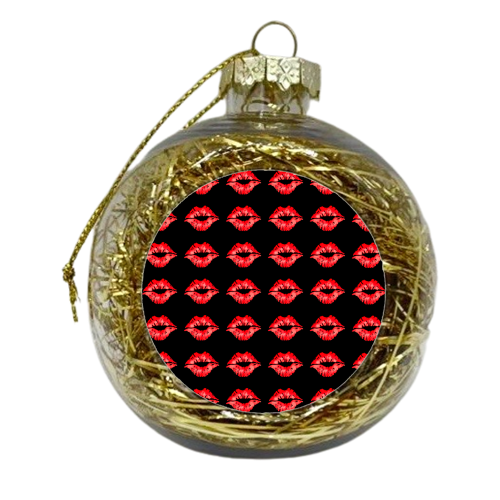 give me some kisses - xmas bauble by Anastasios Konstantinidis