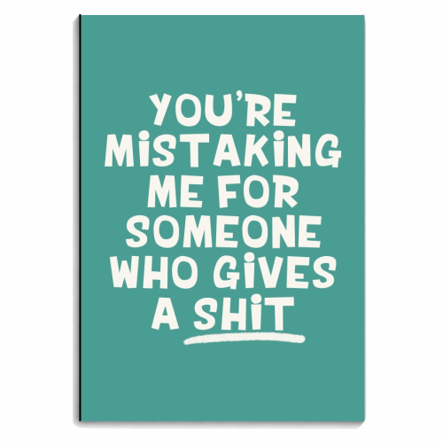 Gives a shit funny gift - personalised A4, A5, A6 notebook by Giddy Kipper