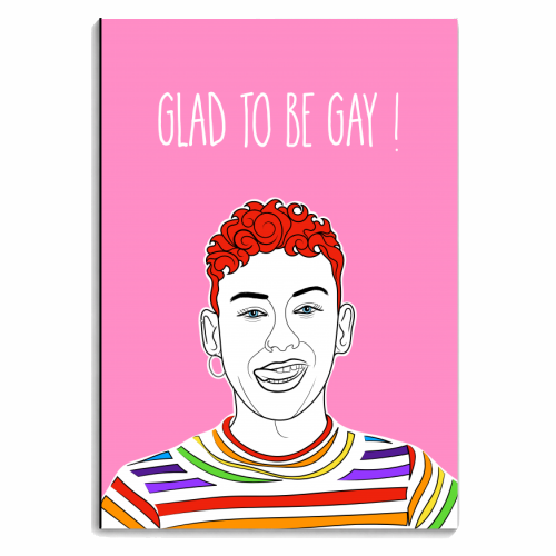 Glad To Be Gay ! - personalised A4, A5, A6 notebook by Adam Regester
