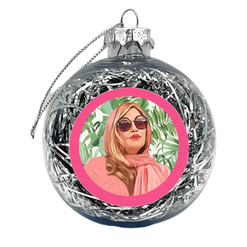 GLAM JEN - xmas bauble by DOLLY WOLFE