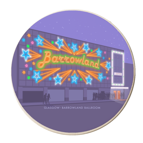 Glasgow, Barrowland. - personalised beer coaster by Stephen Millership